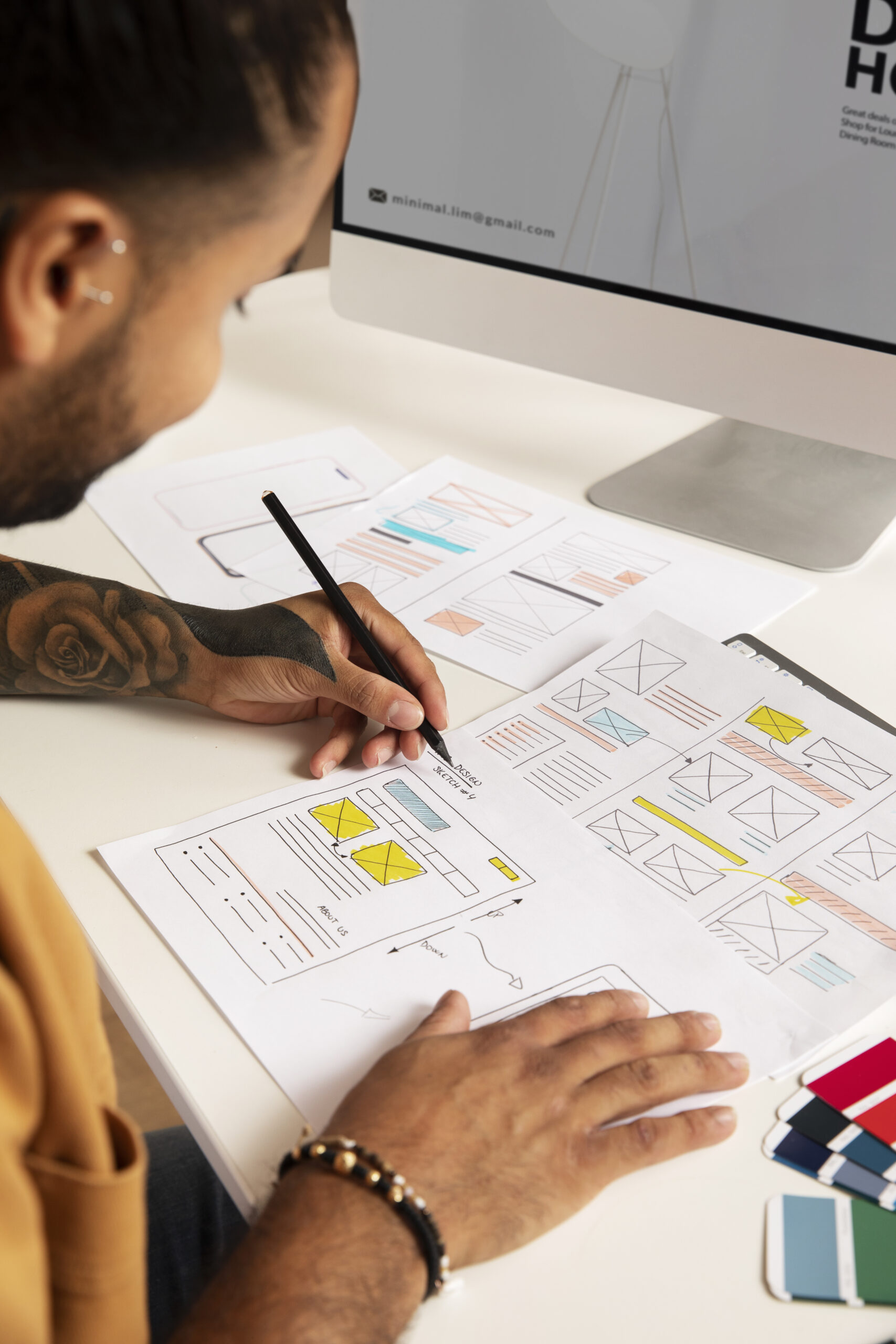 man-designing-websites-high-angle